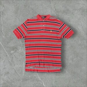 Red & Navy Stripe Polo